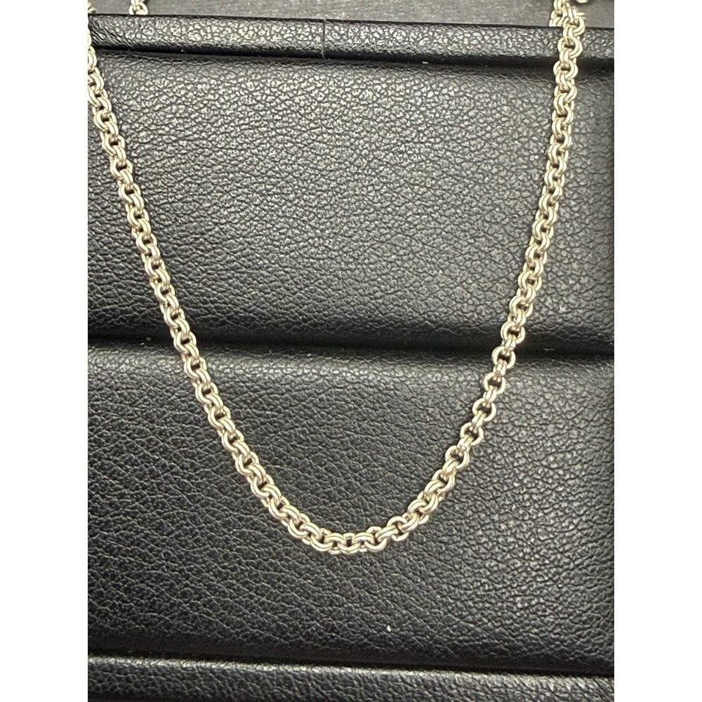 Vintage 18" Sterling Silver Link Chain Necklace 5.6  Grams 925 J16